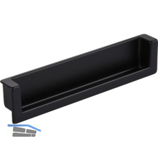 Muschelgriff Syrakus B 138, Einlassma� 134 x 26,2, Zinkdruckguss schwarz matt