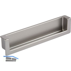 Muschelgriff Syrakus B 138, Einlassma� 134 x 26,2,Zinkdruckguss Edelstahl Effekt