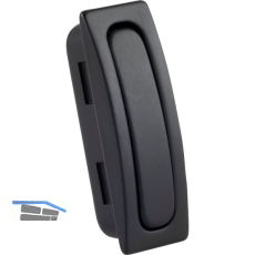 Klappgriff Juno Breite 17 mm, H�he 50 mm, Zinkdruckguss schwarz matt