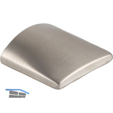 Knopf Fortuna Breite 25,3 mm, Tiefe 25 mm, Zinkdruckguss Edelstahl Effekt