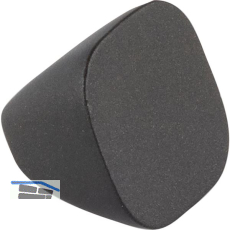 Knopf Maron � 22 mm, Tiefe 18 mm, Zinkdruckguss schwarz matt