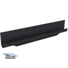 Griffleiste Grande L�nge 245 mm, Aluminium schwarz eloxiert
