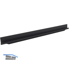 Griffleiste Grande L�nge 2500 mm, Aluminium schwarz eloxiert