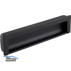 Muschelgriff Nera Breite 174 mm, H�he 42 mm, Zinkdruckguss schwarz matt