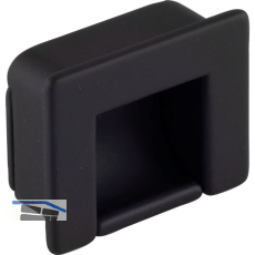 Muschelgriff Nera Breite 44 mm, H�he 35 mm, Zinkdruckguss schwarz matt