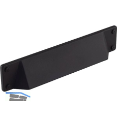 Muschelgriff Manto, LA 128 mm, Breite 175 mm, Zinkdruckguss schwarz matt