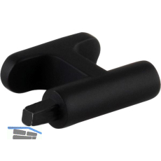 Endsockel Nete zu Griffstange, Zinkdruckguss schwarz matt