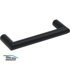 Griff Pasari hohl, LA 96 mm, B 108 mm, Edelstahl schwarz matt