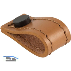 Knopf Marse Breite 18 mm, H�he 38 mm, Leder hellbraun