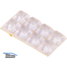 Prellpuffer 15x15 mm 8 Stk. transparent