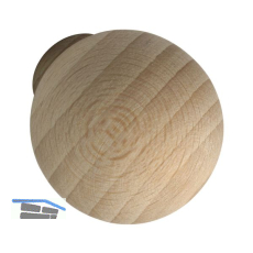 Knopf Olwen � 30 mm, Tiefe 34 mm, Buche roh