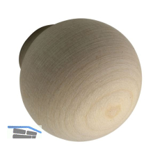 Knopf Olwen � 30 mm, Tiefe 34 mm, Ahorn roh