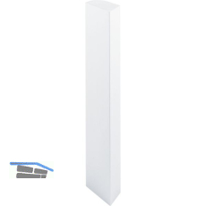 ALUMIS F�llprofil Aktor C vert. E-Ger�tebefestigung, L 600, Alu wei�