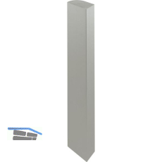 ALUMIS F�llprofil Aktor C vert. E-Ger�tebefestigung, L 600, Alu Edelstahl Effekt