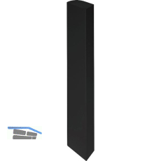 F�llprofil Aktor E-Ger�tebefestigung C-Profil vert,L 600,Alu schwarz matt elox.