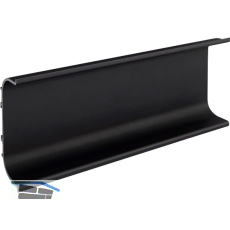 Griffmulde Aktor C-Profil horizontal, L�nge 5000 mm, Aluminium schwarz matt