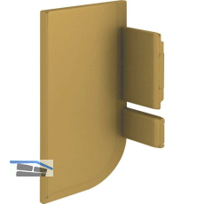 Endkappe Aktor L-Profil links, Kunststoff gold matt