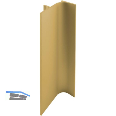 Griffmulde Aktor L-Profil vertikal, L�nge 5000 mm, Aluminium gold matt