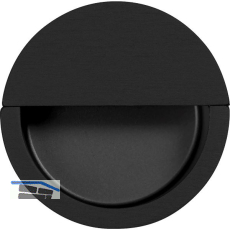 Muschelgriff Dotos � 50 mm, Einlass � 46 mm, Zinkdruckguss schwarz matt