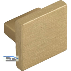 Knopf Dulis 35 x 35 mm, Tiefe 23 mm, Zinkdruckguss gold matt geb�rstet