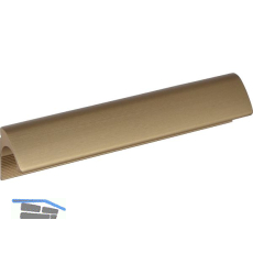 Griff Anhor LA 128 mm, Breite 148 mm, Aluminium Bronze gold matt geb�rstet