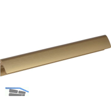 Griff Anhor LA 192mm, Breite 212 mm, Aluminium Bronze gold matt geb�rstet