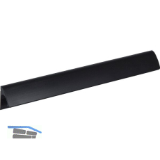 Griff Anhor LA 192 mm, Breite 212 mm, Aluminium schwarz matt eloxiert