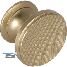 Knopf Aker � 35 mm, Tiefe 25 mm, Aluminium vermessingt matt eloxiert