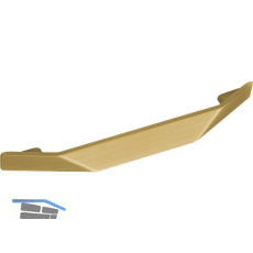 Griff Finn LA 160 mm, Breite 215 mm, ZN gold matt satiniert
