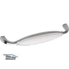 Griff Anaheim LA 96 mm, ZN/Kunststoff verchromt poliert/wei�