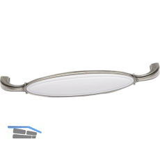 Griff Anaheim LA 96 mm, ZN/Kunststoff altsilber/wei�