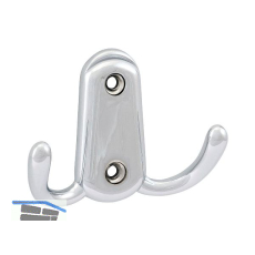 Mantelhaken Canelli Breite 78 mm, H�he 55 mm, Zinkdruckguss verchromt poliert