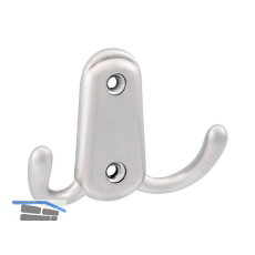 Mantelhaken Canelli Breite 78 mm, H�he 55 mm, Zinkdruckguss vernickelt matt