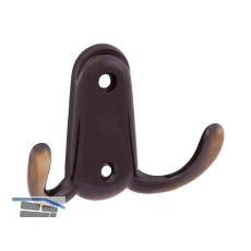 Mantelhaken Canelli Breite 78 mm, H�he 55 mm, Zinkdruckguss patiniert