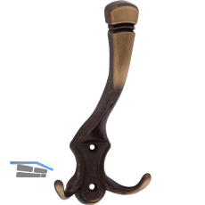 Huthaken Valentino Breite 83 mm, H�he 170 mm, Zinkdruckguss patiniert
