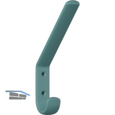 Huthaken HEWI 477.90B070 Breite 22 mm, H�he 163 mm, Polyamid aquablau matt