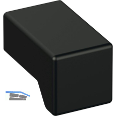 Knopf HEWI 547B15 Breite 15 mm, Tiefe 25 mm, Polyamid tiefschwarz matt