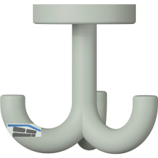 Dreifach-Drehhaken HEWI 477.90B050 H�he 70 mm,Polyamid felsgrau matt