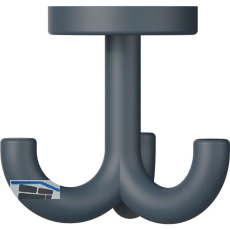 Dreifach-Drehhaken HEWI 477.90B050 H�he 70 mm,Polyamid anthrazit matt