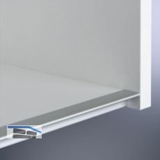 Griffleiste Amros L�nge 2500 mm, abl�ngbar, Aluminium natur eloxiert