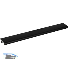 Griffleiste Akis L�nge 3000 mm, abl�ngbar, Aluminium schwarz eloxiert