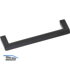 Griff Naoise LA 96 mm, Breite 104 mm, Zinkdruckguss schwarz matt lackiert