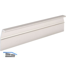 Griffleiste Alhena L�nge 2500 mm, fix, Aluminium Edelstahl Effekt