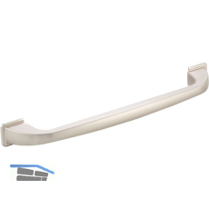 Griff Mansel LA 160 mm, Breite 192 mm, Aluminium Edelstahl Effekt matt