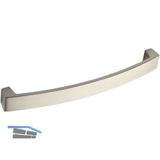 Griff Atik LA 192 mm, Breite 212 mm, Aluminium Edelstahl Effekt