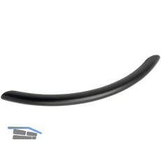 Griff Meduna � 10 mm, LA 128 mm, Breite 152 mm, Stahl schwarz