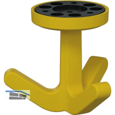 Dreifach-Drehhaken HEWI 477.94B030 elastisch, Kunstoff TPU senfgelb matt