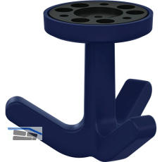Dreifach-Drehhaken HEWI 477.94B030 elastisch, Kunstoff TPU stahlblau matt
