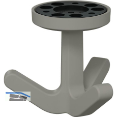 Dreifach-Drehhaken HEWI 477.94B030 elastisch, Kunstoff TPU felsgrau matt