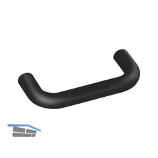 Griff � 10 mm - HEWI 548 LA 64 mm, Breite 74 mm, Polyamid tiefschwarz gl�nzend